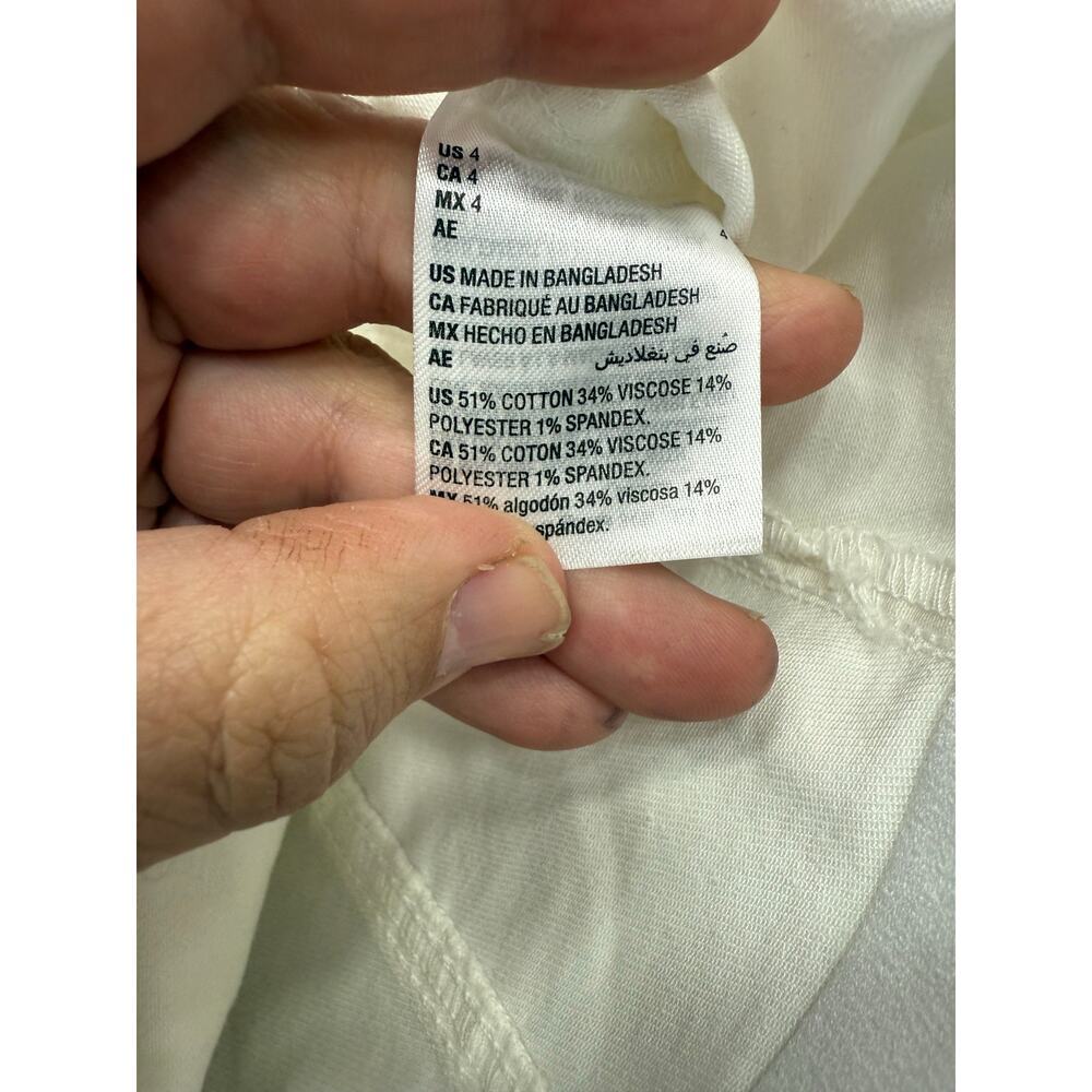 INC International Concepts Crop Jeans sz 4 White Denim NEW #G879 - Picture 6 of 6